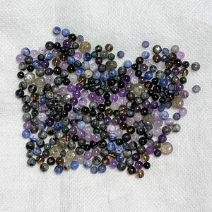 Semi-precious 4mm Beads Lot for Crafting & Jewelry Making